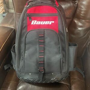 Bauer Black and Red Utility Backpack